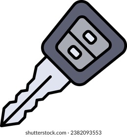 Car Key vector icon. Can be used for printing, mobile and web applications.