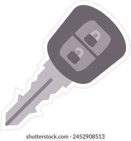 Icono de Vector de llave de coche. Se puede utilizar para la impresión, aplicaciones móviles y de Web.