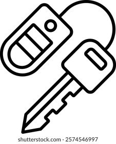 Car Key vector icon. Can be used for printing, mobile and web applications.