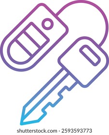 Car Key vector icon. Can be used for printing, mobile and web applications.