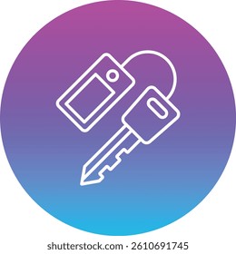 Car Key vector icon. Can be used for printing, mobile and web applications.