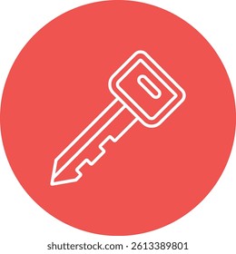 Car Key vector icon. Can be used for printing, mobile and web applications.