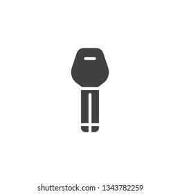Car key vector icon. filled flat sign for mobile concept and web design. Key glyph icon. Auto service repair symbol, logo illustration. Pixel perfect vector graphics