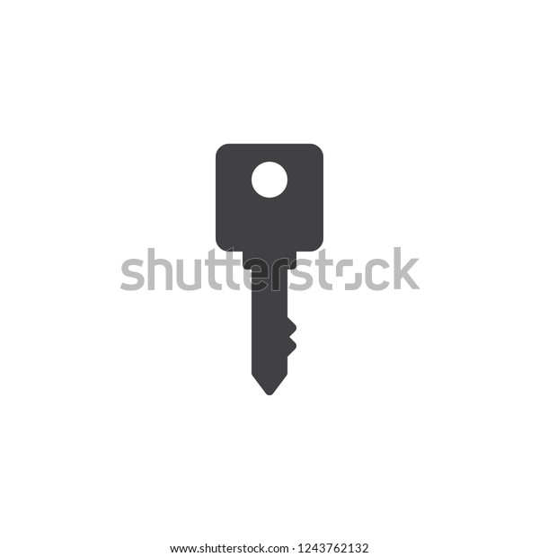 Car key vector icon. filled\
flat sign for mobile concept and web design. Door Key simple solid\
icon. Symbol, logo illustration. Pixel perfect vector\
graphics