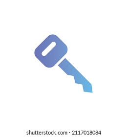 Car key vector icon with gradient