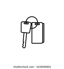 Car key vector icon on EPS 10
