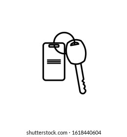 Car key vector icon on EPS 10
