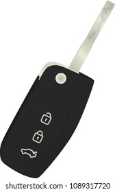 Car key. vector illustration