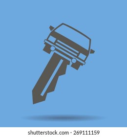 car key vector illustration