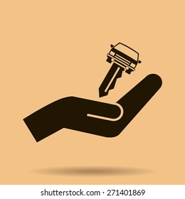 car key vector illustration