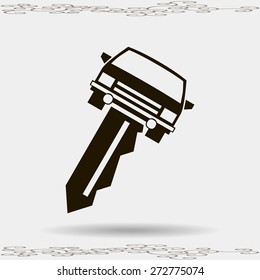 car key vector illustration