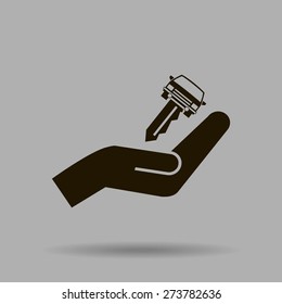 car key vector illustration