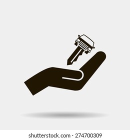 car key vector illustration