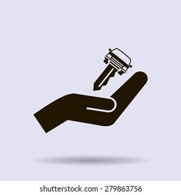 car key vector illustration