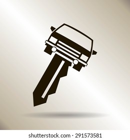car key vector illustration