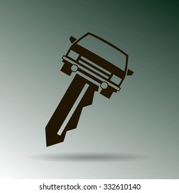 car key vector illustration