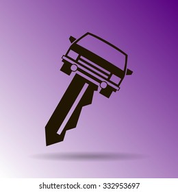 car key vector illustration