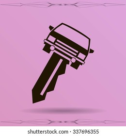 car key vector illustration