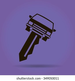 car key vector illustration