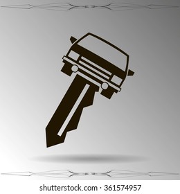 car key vector illustration