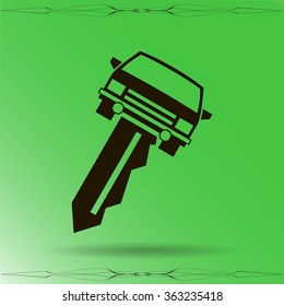 car key vector illustration