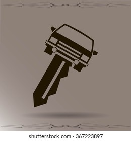 car key vector illustration
