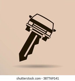 car key vector illustration