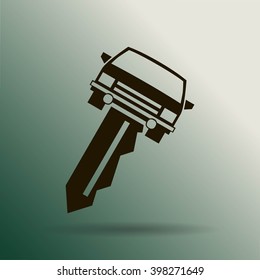 car key vector illustration