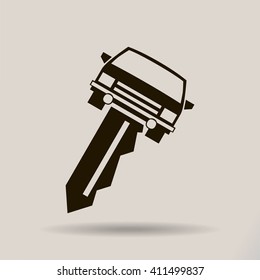 car key vector illustration
