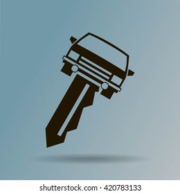 car key vector illustration
