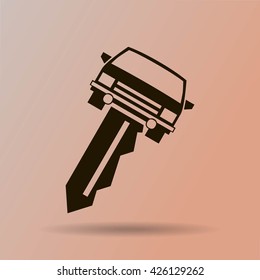 car key vector illustration