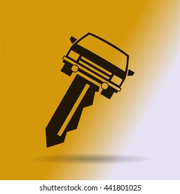 car key vector illustration