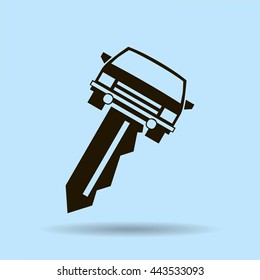 car key vector illustration