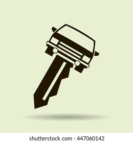 car key vector illustration