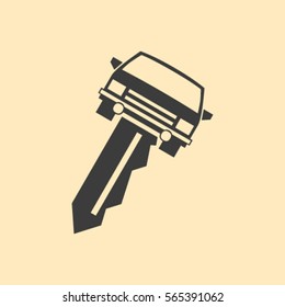 car key vector illustration