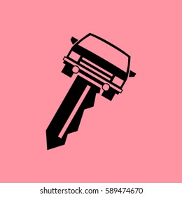 car key vector illustration