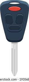 Car key vector illustration isolated on white background