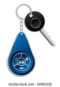 Car key with wireless remote