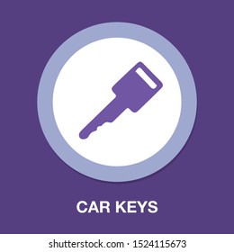 car keys - keys icon, safe and protection sign