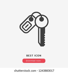 car keys icon vector