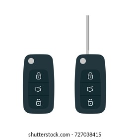 Car keys isolated on white background