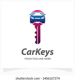 Car Keys Logo Design Template