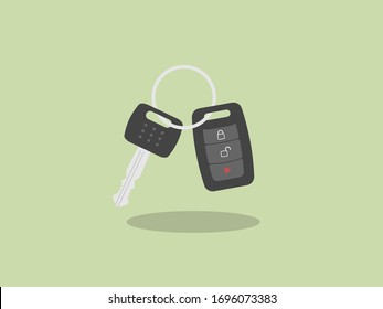 Car Keys Remote Controls Flat Iilustrator Vector Eps 10