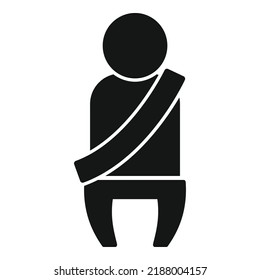 Car kid belt icon simple vector. Vehicle service. Replacement machine