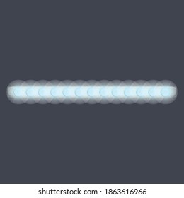 Car led strip lights icon. Cartoon of car led strip lights vector icon for web design isolated on white background