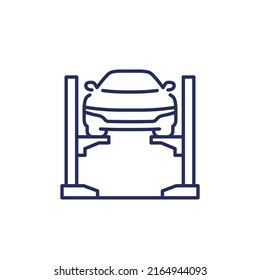 car lift or hoist line icon