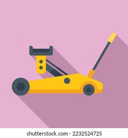 Autolift Symbol, flacher Vektorgrafik. Reparieren Sie Auto. Garagenservice