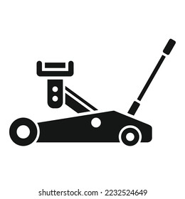 Car lift icon simple vector. Repair auto. Garage service