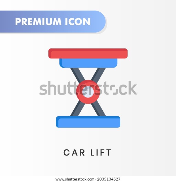 car lift icon for your website design, logo, app,\
UI. Vector graphics illustration and editable stroke. car lift icon\
flat design.