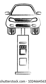 car lift machine icon